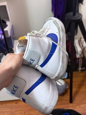 Nike blazers White and blue High-Top Sneakers